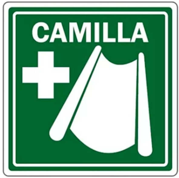 SEÑALAMIENTO DE CAMILLA 28X36